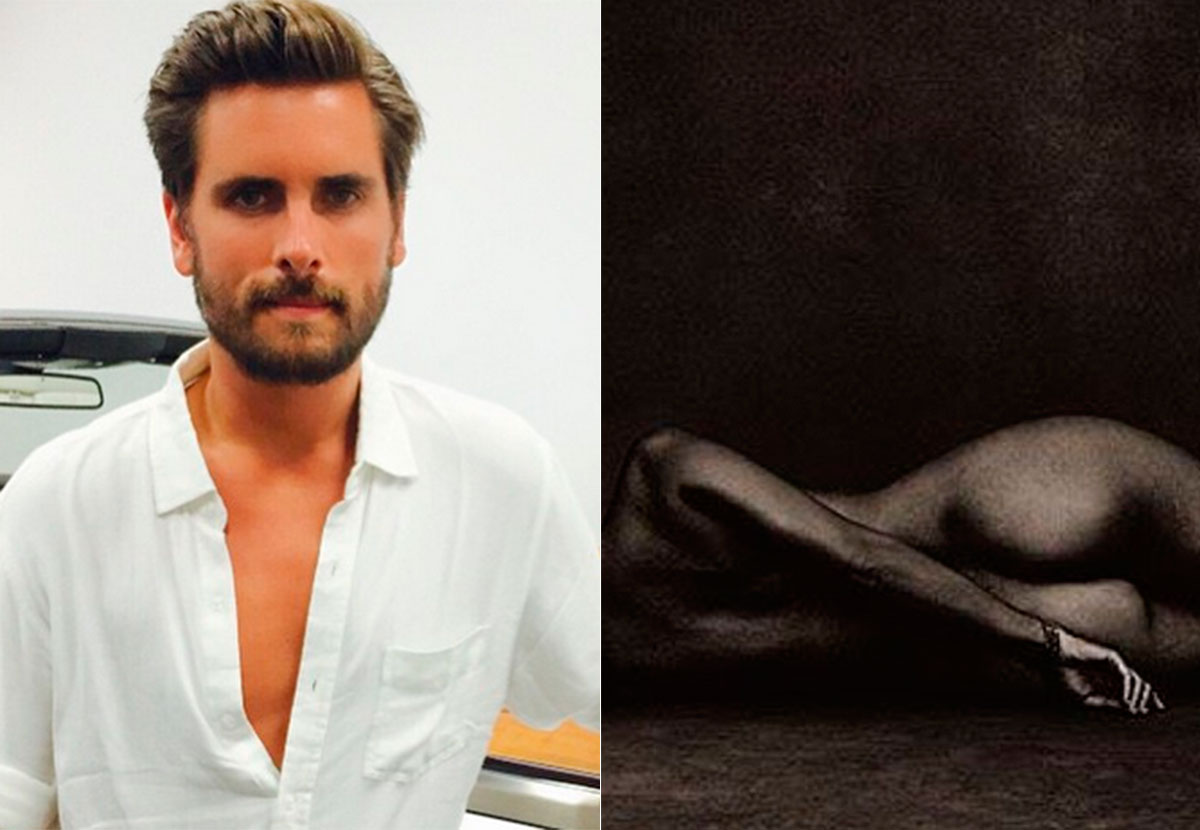 Mesmo separados, Scott Disick elogia foto nua de Kourtney Kardashian