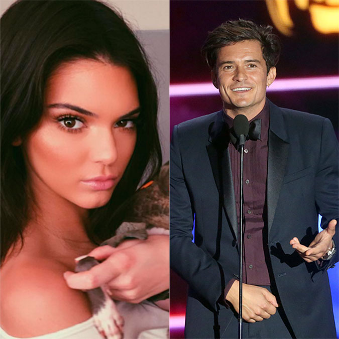 Orlando Bloom brinca sobre envolvimento com Kendall Jenner: -<I>Se alguém tiver o número dela, eu adoraria</I>