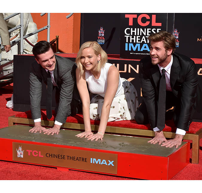 Jennifer Lawrence e elenco de <i>Jogos Vorazes</i> deixam sua marca em cinema de Hollywood