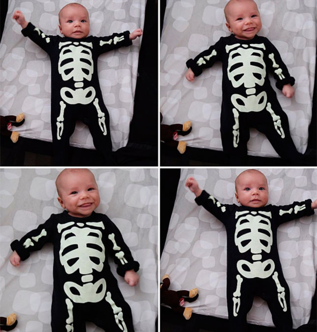 Naya Rivera e Ryan Dorsey mostram primeira foto do filho, prontinho para o <I>Halloween</I>