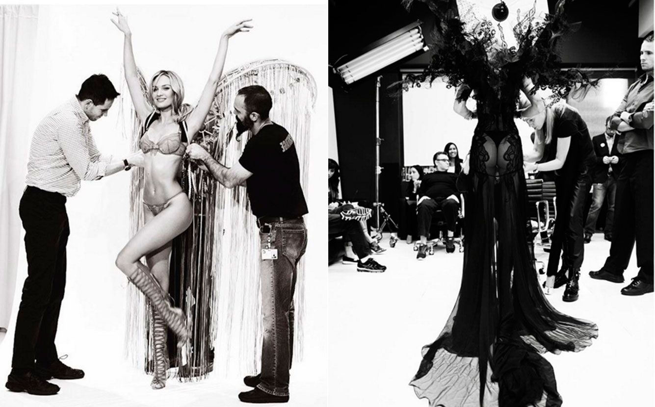 Candice Swanepoel exibe detalhes do <i>backstage</i> do <i>Victoria's Secret Fashion Show</i>