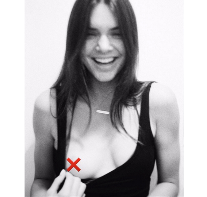 Kendall Jenner mostra lado ousado ao mostrar seio, veja!