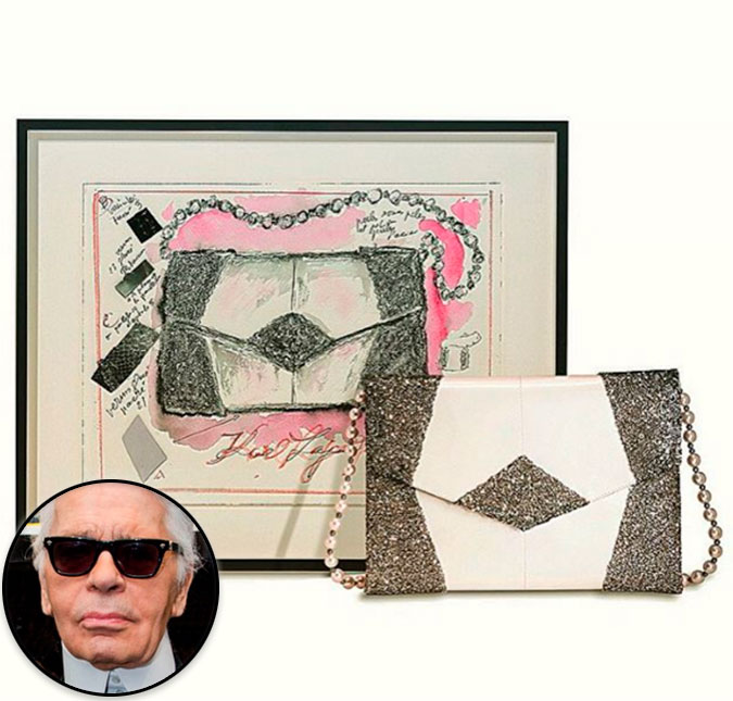 Comemoração é sinônimo de leilão de bolsa exclusiva para Karl Lagerfeld, entenda!