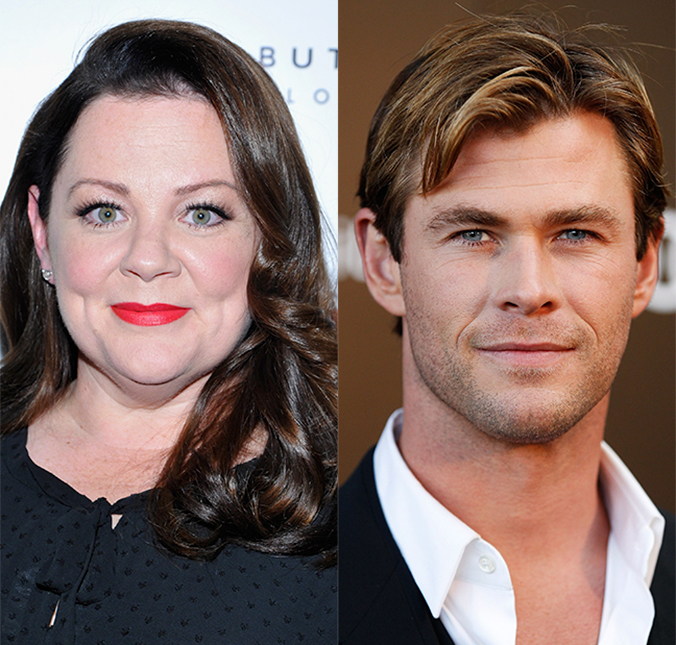 Melissa McCarthy revela que Chris Hemsworth estará sem camisa o tempo todo em <i>Ghostbusters</i>