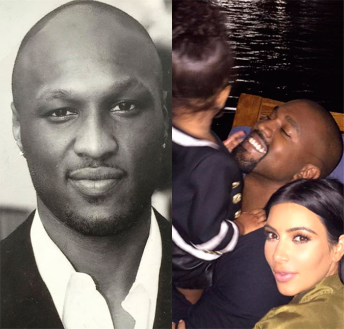 Kim Kardashian e Kanye West levam North para visitar Lamar Odom no hospital pela primeira vez!