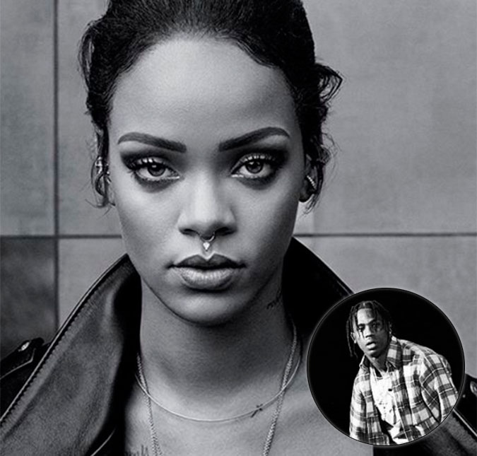 Rihanna é vista curtindo noite ao lado de <i>rapper</i>