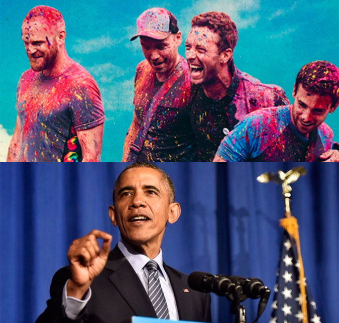 Barack Obama vira <i>rockstar</i> e participa do novo álbum do <i>Coldplay</i>!