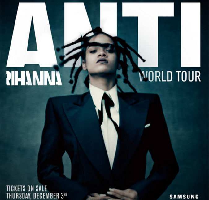 Rihanna anuncia turnê de seu novo álbum <i>Anti</i>, saiba mais!
