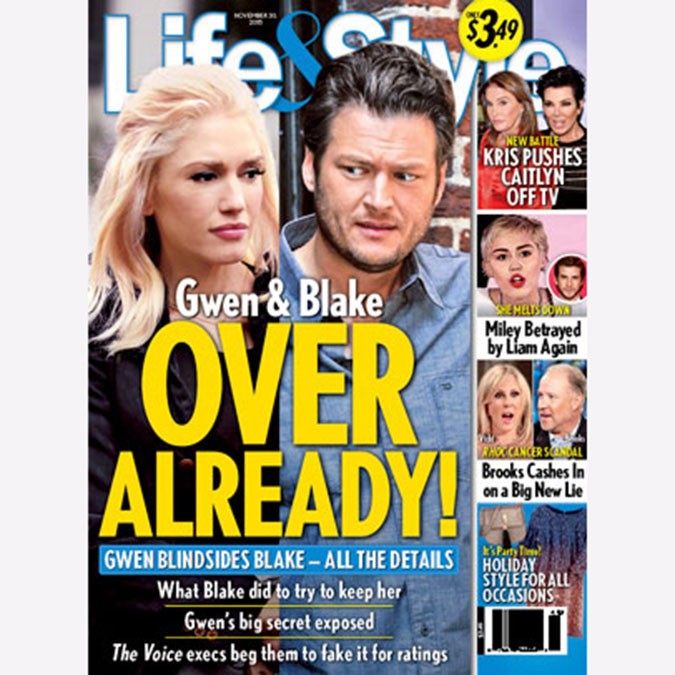 Gwen Stefani termina namoro e deixa Blake Shelton perdido, diz revista