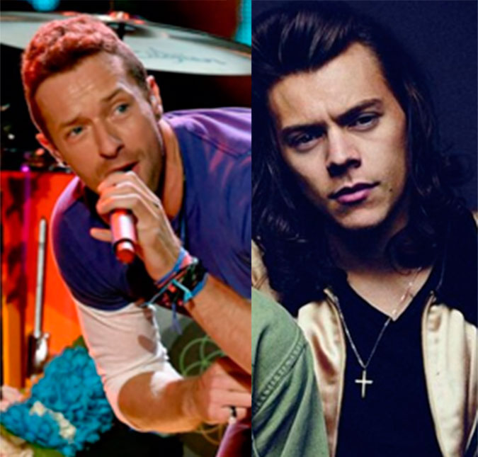 Chris Martin admite se sentir atraído pelos cabelos de Harry Styles!