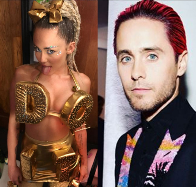 Miley Cyrus adora mandar <i>nudes</i> para seu novo <i>affair</i>, Jared Leto, diz <i>site</i>