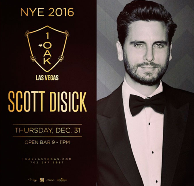 Scott Disick mal saiu da <i>rehab</i> e já está pronto para festejar