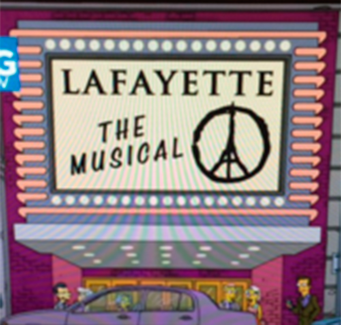 Em homenagem aos atentados de Paris, <i>Os Simpsons</i> exibe emblema em episódio, veja como foi!