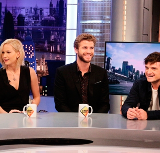 Jennifer Lawrence, Liam Hemsworth e Josh Hutcherson mostram o sangue latino em programa, entenda!