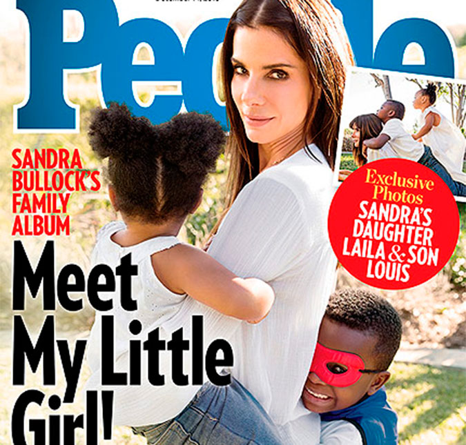 Sandra Bullock fala da adoção de sua filhinha, Laila e revela: -<I> Eu tenho uma família tradicional</I>