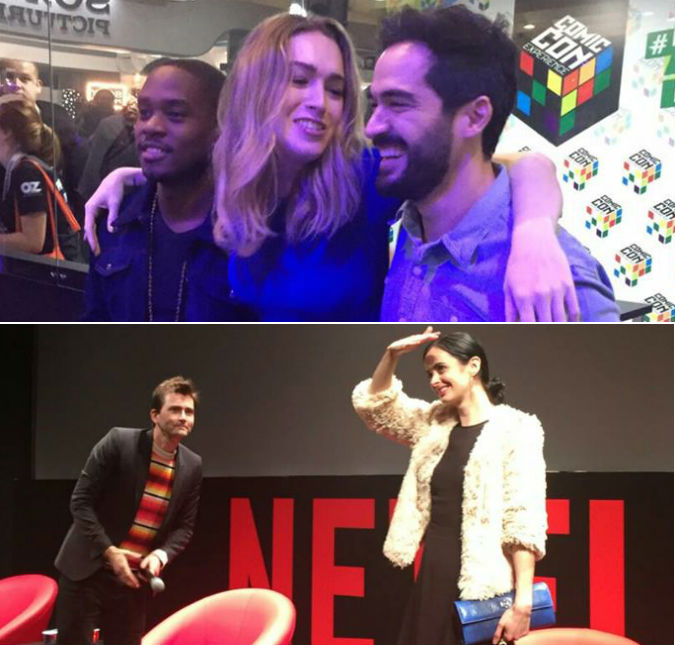 Astros de <i>Jessica Jones</i> e <i>Sense8</i> ficam encantados com público brasileiro durante a <i>Comic Con Experience</i>