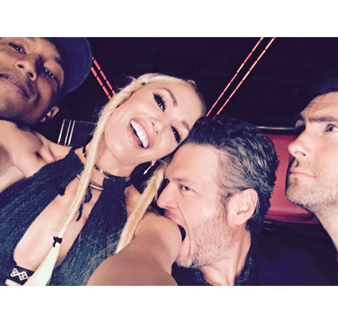 Gwen Stefani e Blake Shelton não conseguem esconder seu amor