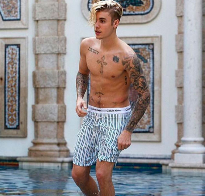 Justin Bieber posta foto exibindo o tanquinho depois de rumores de novo problema com a polícia, entenda!