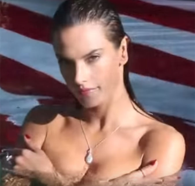 Alessandra Ambrósio sensualiza <i>topless</i> em vídeo, confira aqui!
