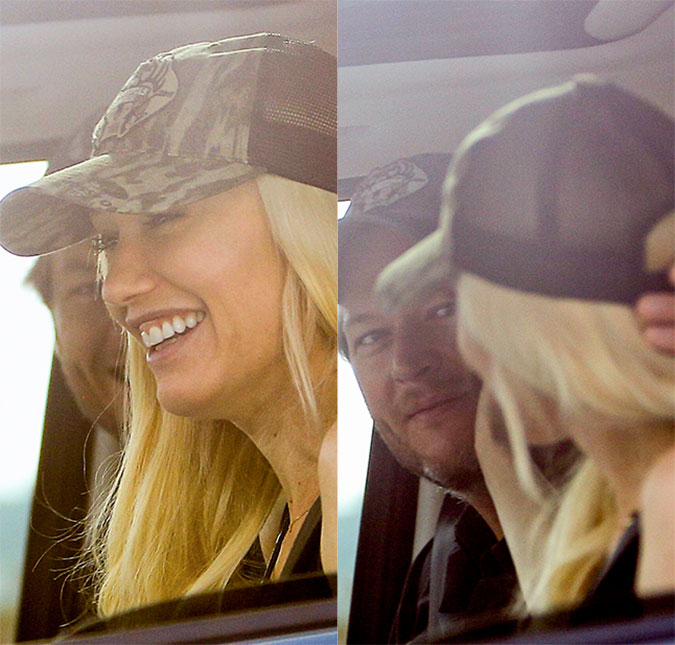 Gwen Stefani e Blake Shelton são flagrados juntos em clima de romance, veja as fotos!