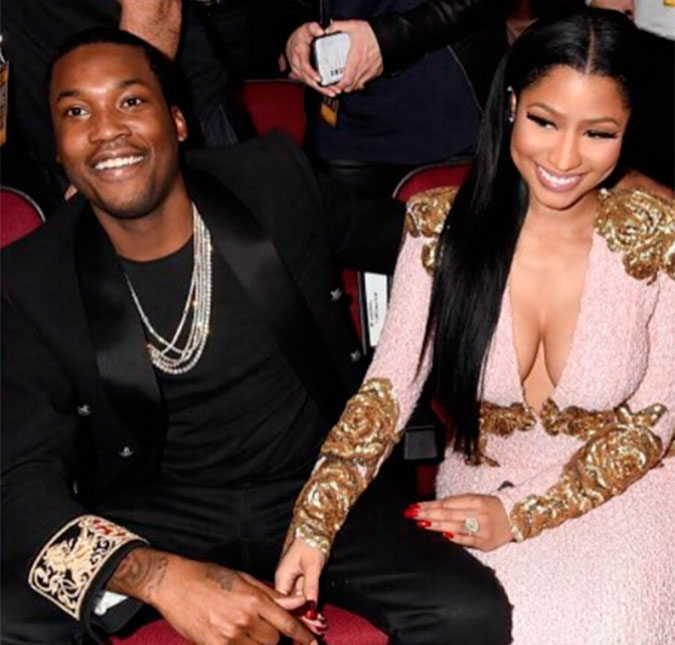 Nicki Minaj nega estar noiva de Meek Mill e revela em qual casal os dois se inspiram!