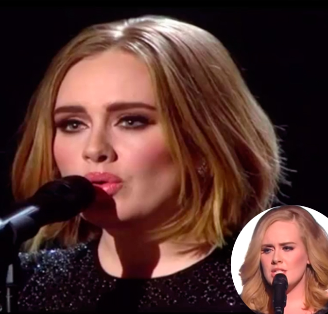 Adele estreia novo corte de cabelo em apresentação ao vivo na TV
