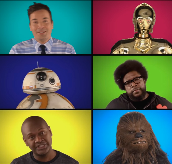 Elenco de <i>Star Wars</i> canta músicas do filme no programa do Jimmy Fallon, assista ao vídeo!