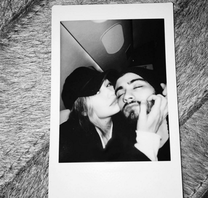 Zayn Malik posta foto todo abraçadinho com Gigi Hadid, veja!