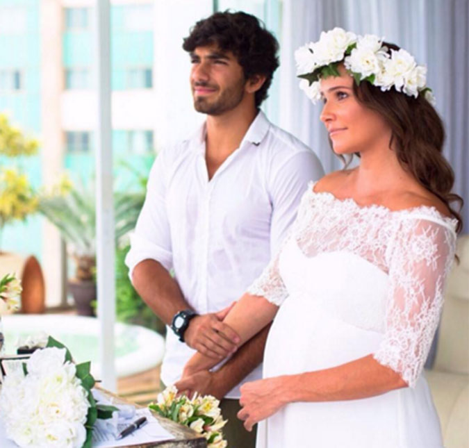 Deborah Secco compartilha primeiro clique de seu casamento