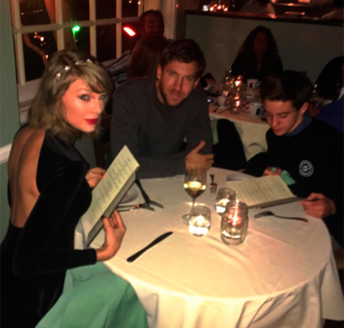 Fã participa de jantar romântico de Taylor Swift com Calvin Harris, veja a foto!