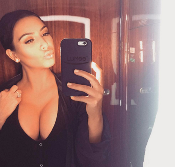 Kim Kardashian revela como já perdeu 13 quilos e meio, após engordar 27 na gravidez