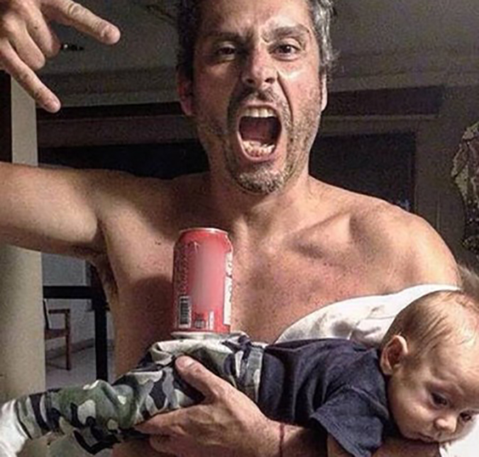 Alexandre Nero posta foto muito fofa com seu filho