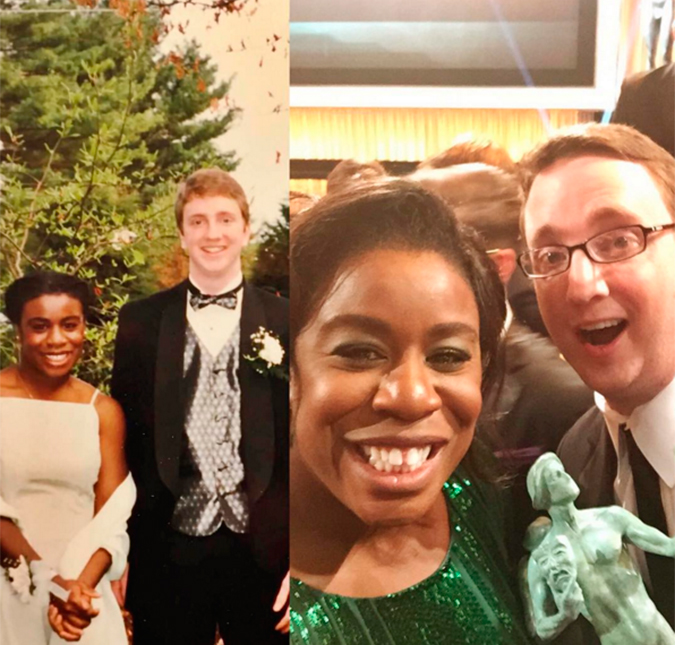 Atriz de <i>Orange Is The New Black</i> leva seu par do baile de formatura ao <i>SAG Awards</i>, saiba mais!