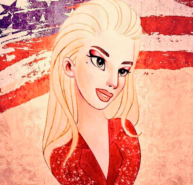 Fã brasileiro de Lady Gaga faz desenho arrasador e cantora compartilha a imagem