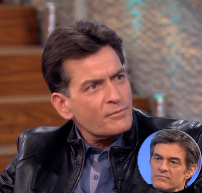 Dr. Oz quer curar Charlie Sheen. Saiba mais!