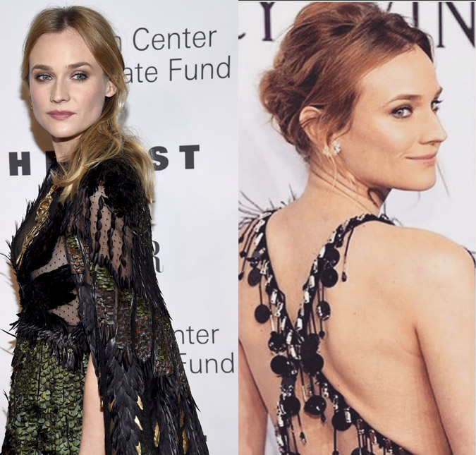 Diane Kruger estreia nova cor de cabelo!