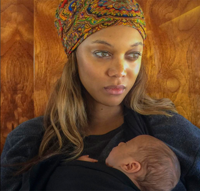 Tyra Banks publica foto com o filho pela primeira vez, veja que fofo!