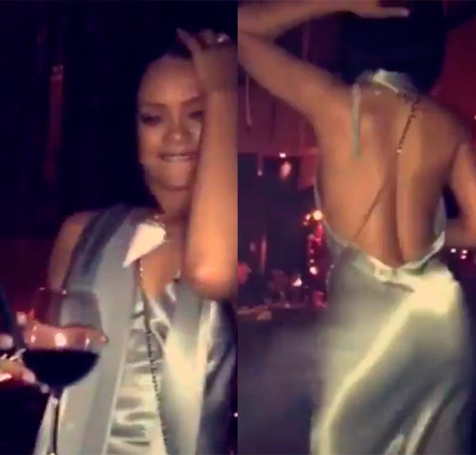 Rihanna faz seu famoso <I>twerk</I> em comemoração ao seu aniversário
