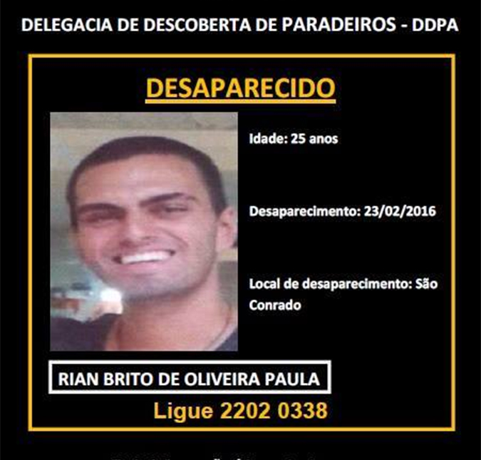 Neto de Chico Anysio está desaparecido no Rio de Janeiro