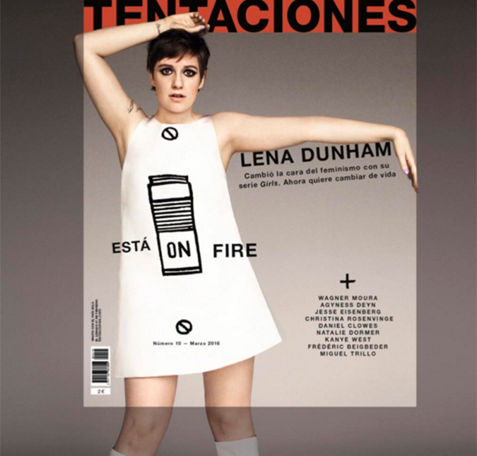 Lena Dunham se queixa do uso excessivo de <i>Photoshop</i> em foto sua