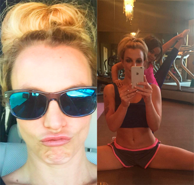 Britney Spears mostra a elasticidade e prova que não tem medo de ousar no penteado, veja!
