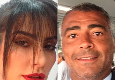 Cleo Pires diz que tinha uma queda por Romário e <I>ex</I>-jogador manda mensagem para a atriz: <i>No meu time ela é camisa 11</i>