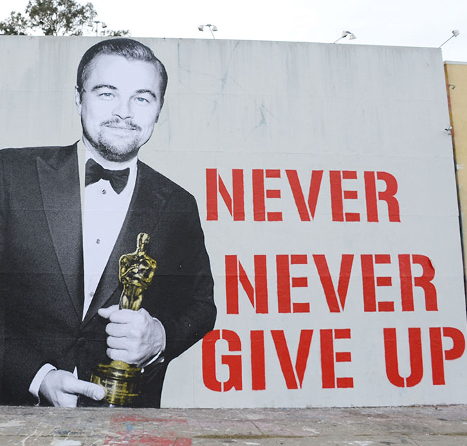 Após ganhar o <i>Oscar</i>, Leonardo DiCaprio ganha homenagem motivacional, entenda!