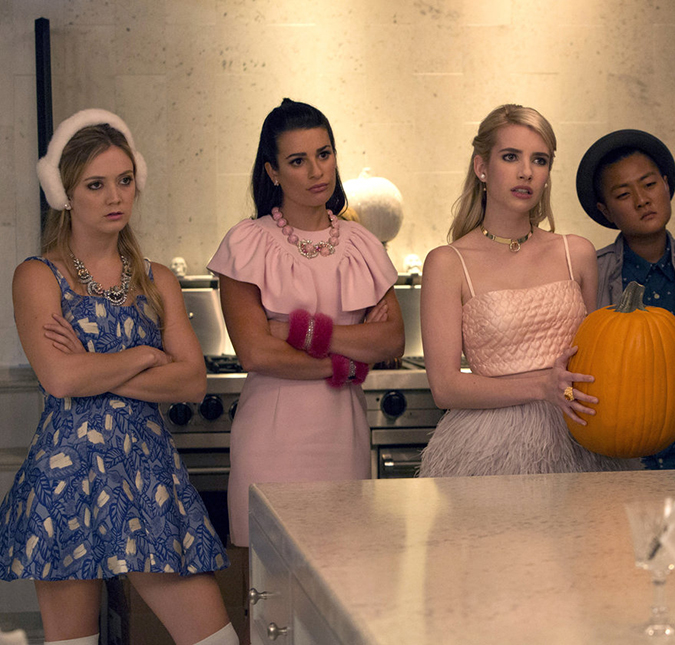 Lea Michele e o elenco de <I>Scream Queens</I> querem dois cantores famosos na segunda temporada, saiba quem são!