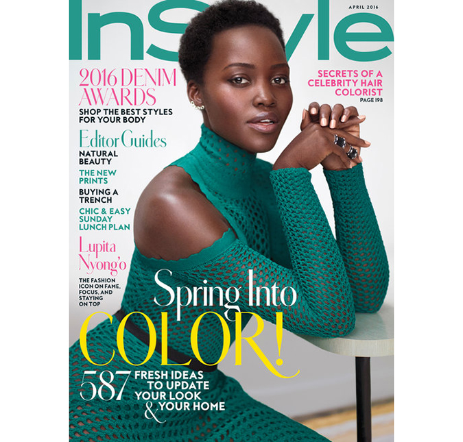 Capa da revista <i>InStyle</i>, Lupita Nyong'o exibe estilo e fala sobre diversidade no <i>Oscar</i>
