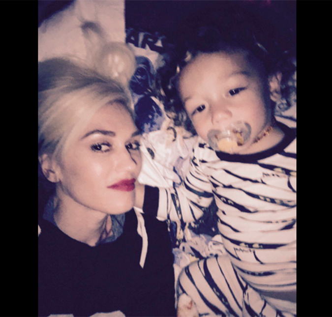 Gwen Stefani tem um garoto propaganda e tanto para seu novo álbum: o filho Apollo. Veja!