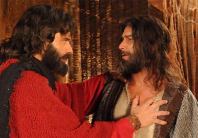 Em <i>Os Dez Mandamentos</i>, Balaão consegue ver um anjo de Deus