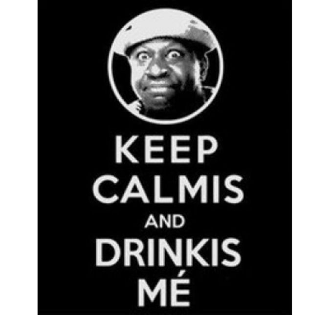E as famosas frases Keep Calm também fazem parte da série de imagens deste incrível comediante. Para ele, o melhor mesmo seria dizer: Keep Calmis and Drinskis Mé!