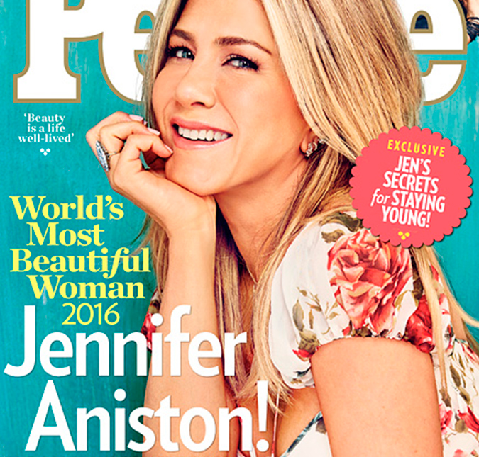 Jennifer Aniston é eleita a mulher mais bonita do mundo, mas revela que já perdeu trabalhos por estar fora do peso, confira!
