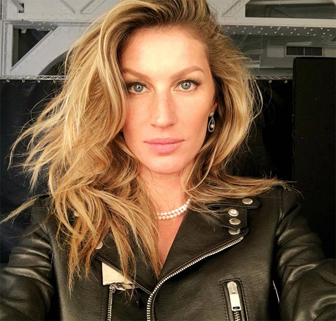 Gisele Bündchen conta como divide seu tempo entre a carreira, os filhos, o marido e ela mesma!